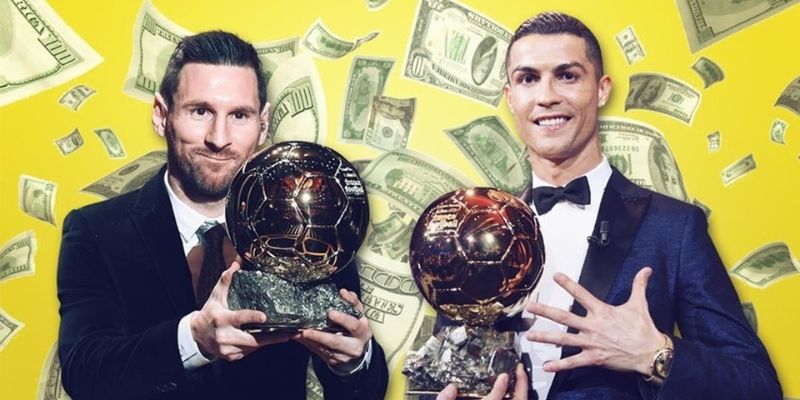 So sánh sự giàu có giữa Ronaldo và Messi thông qua các chiến dịch quảng cáo